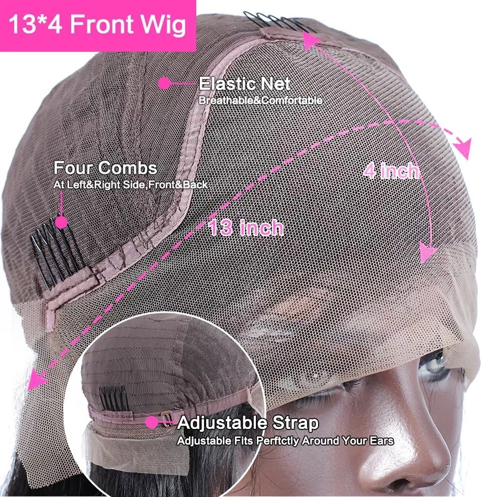Curly Human Hair Lace Front Wig – 100% Natural Remy Hair, Premium Hair Products for Women