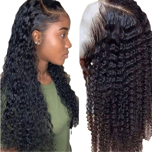 Brazilian Kinky Curly Lace Front Wig – 100% Human Hair, Natural Look for Black Women