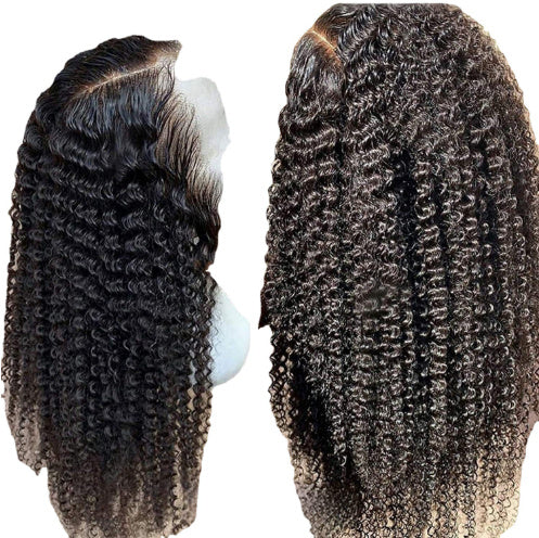 Brazilian Kinky Curly Lace Front Wig – 100% Human Hair, Natural Look for Black Women