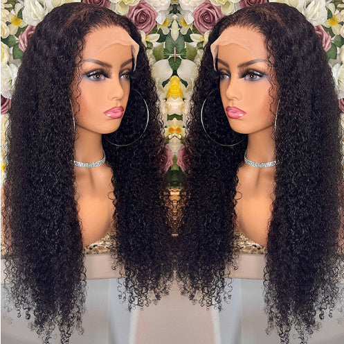 Brazilian Kinky Curly Lace Front Wig – 100% Human Hair, Natural Look for Black Women